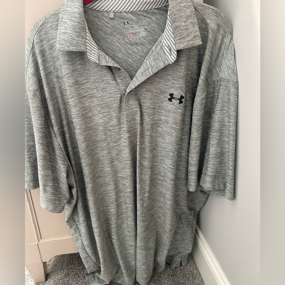Men’s Gray Under Armour Polo